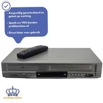 TARGA DPV-5400x | VHS Videorecorder | DVD Speler | Video, Verzenden, VHS-speler of -recorder