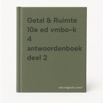 Getal & Ruimte 10e ed vmbo-k 4 antwoordenboek deel 2, Boeken, Verzenden, Gelezen