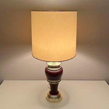 Lampe de table buffet - Laiton laqué
