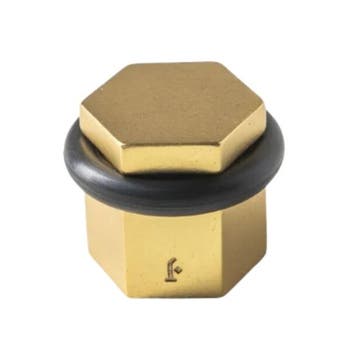Deurstop vloermontage Jolie Six Fois antiek goud, Nieuw