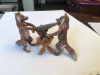 sculptuur, Les bûcherons - 6 cm - Koud geverfd brons