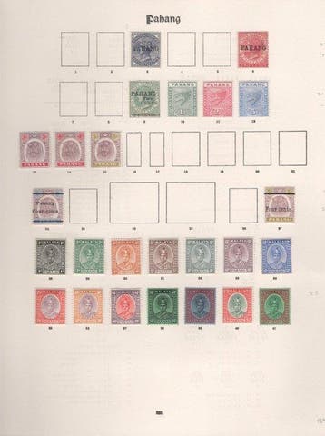 Malaisie - Collection de Pahang, Postzegels en Munten, Gestempeld