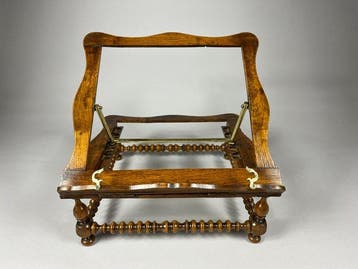 Pied de table - Bois, Laiton