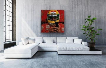 Eric Brumette - WHOS AYRTON SENNA CALLING ? - Toile L -