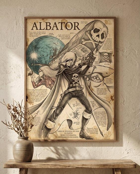 MEDSAN - Da Vincis Captain Harlock () -, Antiek en Kunst, Kunst | Designobjecten