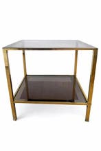 Table basse - Laiton, Verre