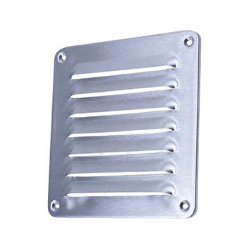 Schoepenrooster opbouw 155 x 155mm - *RVS 304* (1-1616I), Verzenden, Nieuw