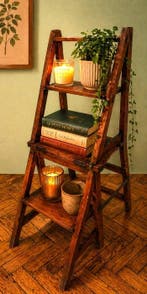 Stoel - Hout - Bibliotheektrap, Antiek en Kunst