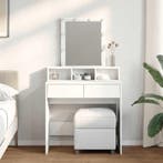 vidaXL Kaptafel met LED 80x41x144,5 cm wit, Huis en Inrichting, Tafels | Kaptafels, Verzenden, Nieuw