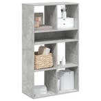 vidaXL Boekenkast 66x31x112 cm bewerkt hout betongrijs, Verzenden