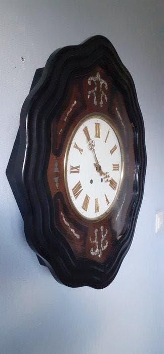 Horloge œil de bœuf (3) - Antique - Bronze doré, Chêne -, Antiek en Kunst, Antiek | Klokken