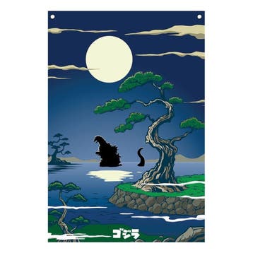 Godzilla Wall Banner 125 x 85 cm, Verzamelen, Ophalen of Verzenden, Nieuw