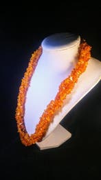 Gepolijst - Barnsteen - Long Baltic Amber necklace - clear