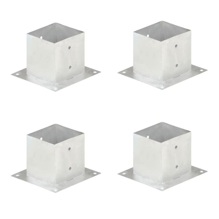 vidaXL Paalankers 4 st 141 mm gegalvaniseerd metaal, Tuin en Terras, Palen, Balken en Planken, Nieuw, Verzenden