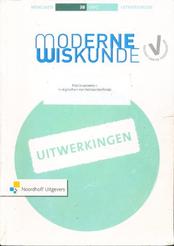 Moderne Wiskunde 10e editie VWO 3B Uitwerkingen, Verzenden