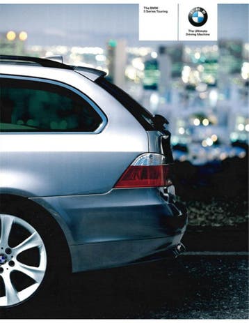 2006 BMW 5 SERIE TOURING BROCHURE ENGELS, Nieuw