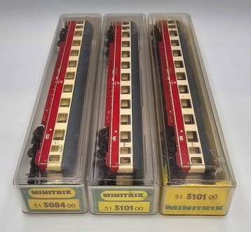 Minitrix N - 3101 - Wagon de passagers pour trains, Nieuw