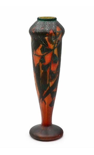 Daum Frères - Vaas - Glas - Belangrijke Art Nouveau