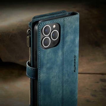 iPhone 13 Leren Flip Case Portefeuille - Wallet Cover Cas, Verzenden