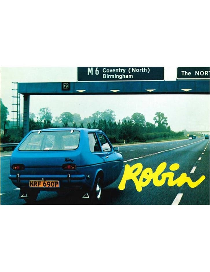 1975 RELIANT ROBIN BROCHURE NEDERLANDS, Livres, Autos | Brochures & Magazines