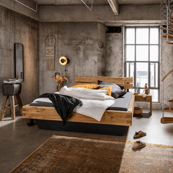 TPT Möbel Ilvar Massief Eiken Balkenbed met Bedlades - 200 x