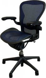Refurbished Herman Miller Aeron bureaustoel, blauw mesh, Zo goed als nieuw, Bureaustoel, Ergonomisch, Verzenden