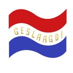 20x Sticker Vlag GESLAAGD - XL - sluitzegel - leuk inpakk..., Ophalen of Verzenden, Nieuw, Meerdere stickers