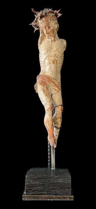 Antiek Crucifix - Hout - 1800-1850, 1750-1800 - Corpus, Antiek en Kunst, Kunst | Niet-Westerse kunst