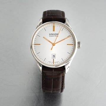 Union Glashütte - Viro Date Automatic - D011.407.16.031.01 -, Handtassen en Accessoires, Horloges | Heren, Nieuw