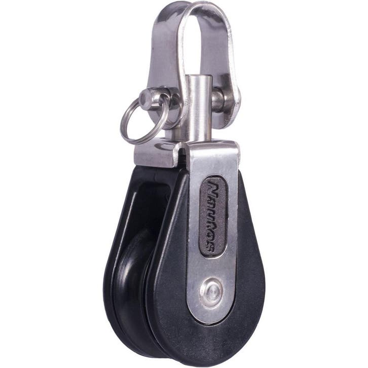 Nautos 28mm Blok met Wartel, Watersport en Boten, Accessoires en Onderhoud, Nieuw, Ophalen of Verzenden