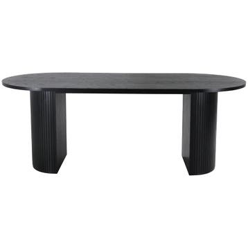 De Rebellenclub Pokka Eetkamertafel - 200 X 90 Cm - Zwart -, Huis en Inrichting, Tafels | Eettafels, Verzenden, Zo goed als nieuw