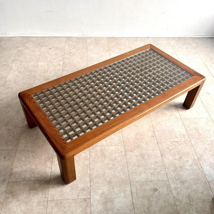 Table basse - Bois, Verre, Antiquités & Art, Art | Objets design