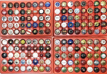 Collectie champagnecapsules - Grote partij champagnecapsules