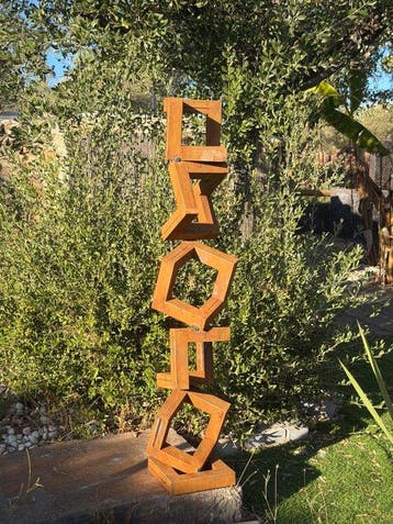 Ana Lucia B.M - Sculpture Corten - XL - No Reserve