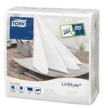 Diner servetten wit | 600 stuks | 1 laags & 1/4 gevouwen |, Verzenden