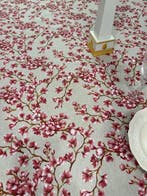 Groot tafelkleed van canapone met aquarelachtige