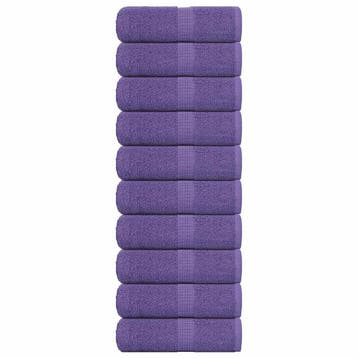 vidaXL Gastendoekjes FROGN 10 st 30x50 cm 360 g/m² paars, Verzenden, Nieuw