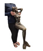 Beeld, XXL Mermaid 22kg New - 110 cm - IJzer, Antiek en Kunst