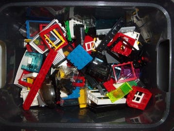 Lego - Assorti - 2,55 kg (netto) Lego - Ramen, deuren en, Nieuw