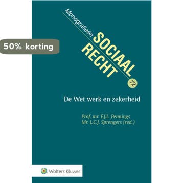 De Wet werk en zekerheid / Monografieen sociaal recht / 72, Boeken, Verzenden, Gelezen, F.J.L. Pennings
