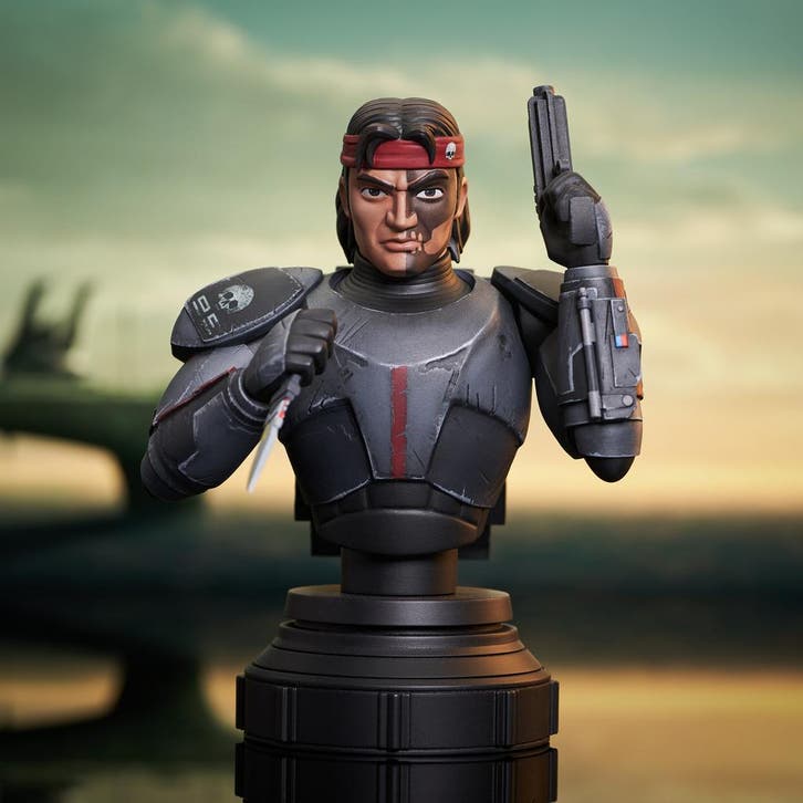 Star Wars The Clone Wars Bust 1/7 Hunter 15 cm, Collections, Star Wars, Enlèvement ou Envoi
