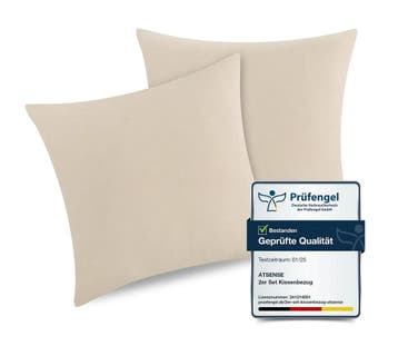 ATsense Set van 2 Kussenslopen 80x80 cm - 100% Gewassen K..., Ophalen of Verzenden, Nieuw