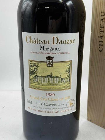1980 Chateau Dauzac - Margaux 5ème Grand Cru Classé - 1, Nieuw