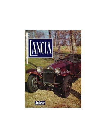 LANCIA - AUTOCAR - PETER GARNIER - BOEK, Ophalen of Verzenden