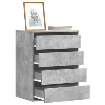 vidaXL Ladekast 60x41x76 cm bewerkt hout betongrijs, Verzenden