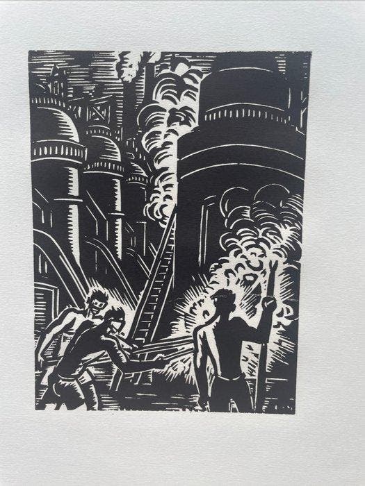 Frans Masereel (1889-1972) - Mijn Land - (6), Antiquités & Art, Antiquités | Autres Antiquités