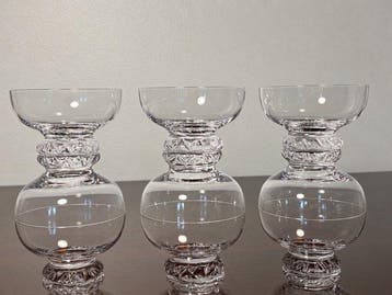 Daum Frères - Champagneglas (6) - Kristal