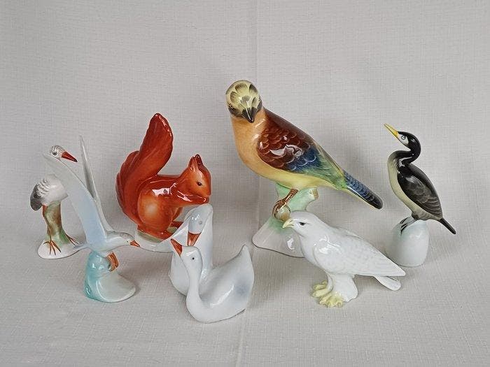 Themacollectie - Porseleinfiguren Hollohaza, Antiquités & Art, Antiquités | Jouets
