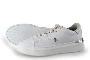 Tommy Hilfiger Sneakers in maat 42 Wit, Verzenden, Wit, Sneakers, Gedragen