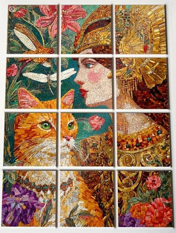 Kleury.art - [XL Ceramic Tiles Composition] The Empress &